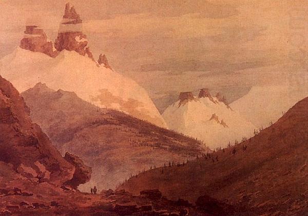 John Robert Cozens Between Chamonix and Martigny china oil painting image